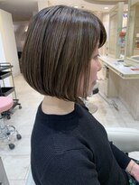 アッシュ 仙川店(Ash)&nbsp;大人かわいいボブハイライトカラー脱白髪染め40代50代60代