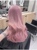 イメチェン/ホワイトブロンド/外ハネボブ/ワイドバング/渋谷