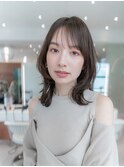 ミディアムレイヤー/20代30代大人上品/グレージュ