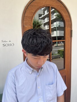 サロン ド ソーホー 蕨(Salon de SOHO) パーマ残りを活かしたスタイリング♪【高島　旭】