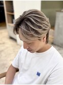 バレイヤージュ20代30代40代◎シャドールーツフェザーパーマ
