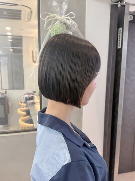 ロンドシエル 横浜(Lond ciel) ミニウルフレイヤーカット顔周り前髪韓国ショートボブ/横浜