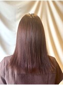 ピンク/カシスカラー/髪質改善/トリートメント/暖色