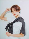 enne/ハンサムショート/透明感カラー