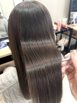 ユアーズヘア 神楽坂店(youres hair) サラ艶ミディアムラベンダーダークアッシュ