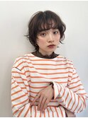 ホワイトグレージュ/チェリーブラウン/ミニウルフ[南青山]