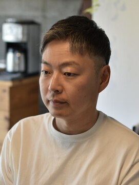 リム メンズヘア(LIM men's hair) 短髪爽やかアップバング【倉敷のメンズカット専門店/美容院】