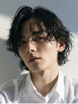 ビフィーノ リルネ フォー メン(Bifino Rilune for men)&nbsp;MEN’S/リバースセンターパート/ニュアンスパーマ/川西池田