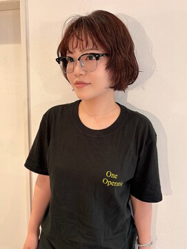 フーコー 下関店(fuhcoh) 外ハネボブ×シースルーバング