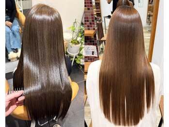 ピークスヘア(peaks hair)の写真/強いうねりや強い癖系を改善◎従来の縮毛矯正より髪の負担を減らしパワーアップした『髪質改善ストレート』