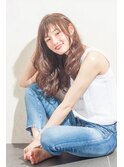 【MINX土屋】森絵梨佳風　セピアアッシュ×ゆるふわロング
