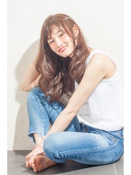 ミンクス 銀座店(MINX) 【MINX土屋】森絵梨佳風 セピアアッシュ×ゆるふわロング