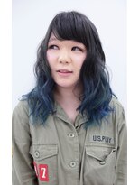 クリーン ヘアデザイン(CLLN hair Design)&nbsp;【CLLN】アッシュブラック×ランダムアッシュブルーグリーン