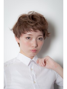 サイドバーンズ(side-burns) 動きたっぷりマッシュショート