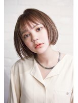 ラレイ(Lalei)&nbsp;【ささきまさき】薄め前髪ショートボブ×ナチュラルベージュ