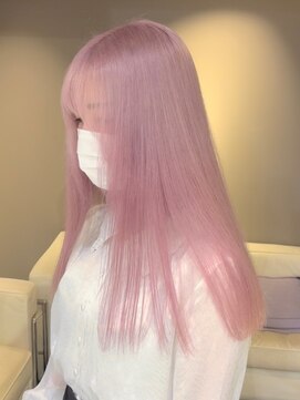 ベレーザ 渋谷(BELEZA) ba1139アッシュピンクパールベージュロブヘアディープパープル