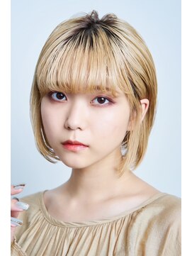 ユニックス Mark Is みなとみらい店(UNIX) 【UNIXみなとみらい】シンプルボブ#ケアブリーチ#オルチャンヘア