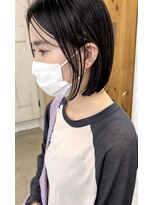 コス(kos)&nbsp;大人可愛い/ココアベージュ/グレージュカラー/ボブウルフ/黒髪