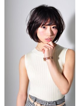アディクト 東陽町西口(addict) フレンチガーリー＿柔らかショートボブ＿ブラウン［東陽町]