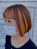 セブンルックス モカ 宇都宮鶴田店(7LOOKS mocha)&nbsp;オレンジインナーカラー