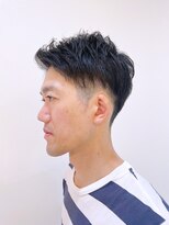 ヨシザワインク プレミアム 築地店(YOSHIZAWA Inc. PREMIUM)&nbsp;束感ツーブロック／アップバング刈上げ爽やかスタイル