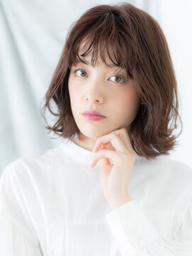 ドクターズ サロン ラブ(Dr's Salon LAB) 大人かわいい前髪パーマくびれＡラインボブk古河20代30代40代