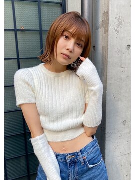 アン(Un) 【切りっぱなしBoB】【ナチュラルミルクティ】【南船場】