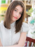 インナーカラーアシンメトリー小顔セミディc5志木20代30代40代