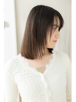 カバーヘア ブリス 川口(COVER HAIR bliss)&nbsp;グレーベージュウェットヘア前下がりレイヤーZ川口20代30代40代