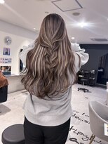 キング 高槻(K!ng)&nbsp;縮毛矯正髪質改善ハイライトレイヤーカット高槻美容室エクステ