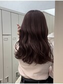 【冬におすすめカラー】　ピンクブラウン