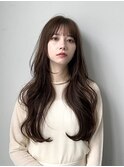 前髪ありなし×韓国風ロング×美シルエット×くびれレイヤー