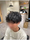 もこもこスパイラルパーマ
