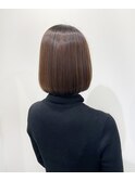 髪質改善ストレート×ボブ