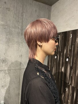 アンサム 下北沢店(UNSOME) 【下北沢】マッシュウルフ/ハイトーンカラー/ピンクベージュ