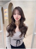 フォワードレイヤー/韓国/髪質改善/ブリーチなし/ベージュ/艶髪