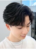 奈良men'sフェザーパーマフェザーショート