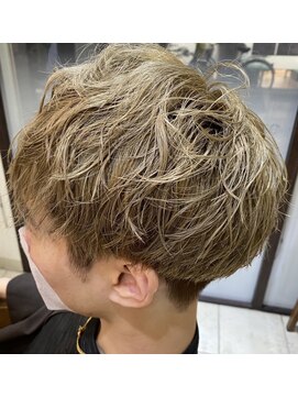 ヘアーアンドリゾート 縁(Hair&Resort En.) メンズベージュカラー