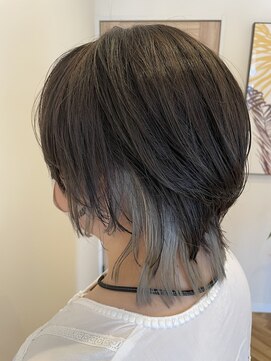 ビューティーワークスループライン(beautyworks LoopLine) インナーカラー+ショートウルフ