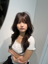 ロンドルピナス 小倉(Lond Lupinus)&nbsp;ミディアムヘア暗めカラー/デザインカラー/フェイスフレーミング