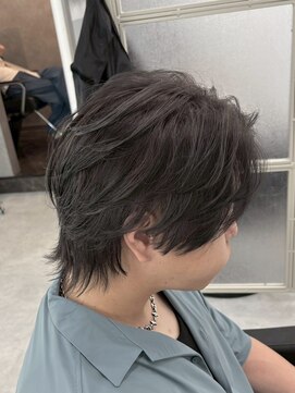 刈り上げなしセンターパート/フェザー/ニュアンス