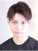 ツーブロックアップバング