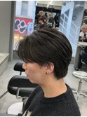 パーマ落とし毛流れストレート縮毛矯正