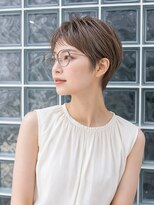 ミュール ミュール(mur-mure) 丸みショート×ベージュカラー横顔がきれいに見える大人ショート