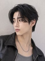 ベル 新宿(Belle)&nbsp;毛流れストレート曲がる縮毛矯正韓国風センターパートカルマヘア