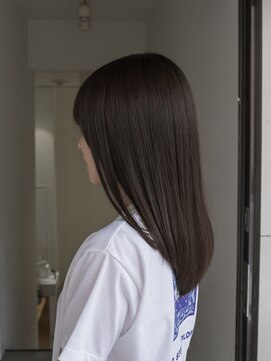 ネイヴィル(navile) 【髪質改善酸性ストレート×グレージュ】