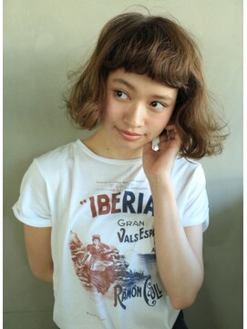 ナヌーク シブヤ(nanuk shibuya) 【nanuk】ショートバングで抜け感◇スモーキーベージュで透明感