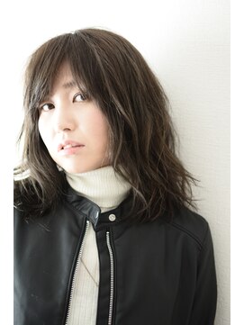 ノイン(noine) 『noine*SASAKI』モーヴアッシュ*軽めな iラインゆるウェーブ