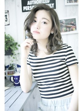 ラべリー 池袋(LOVELEY) LOVELEY 『グレージュ』かきあげミディ☆617