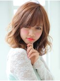 厚めバンク☆チェリーレッド☆『モテ愛されラブリーボブ』
